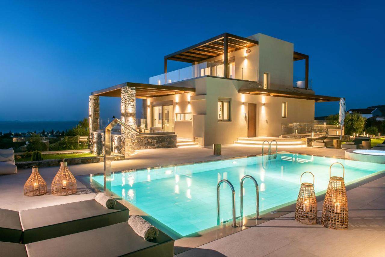Kymo Instyle Villa - Sea View Private Pool Jacuzzi Kokkini Hani Kültér fotó