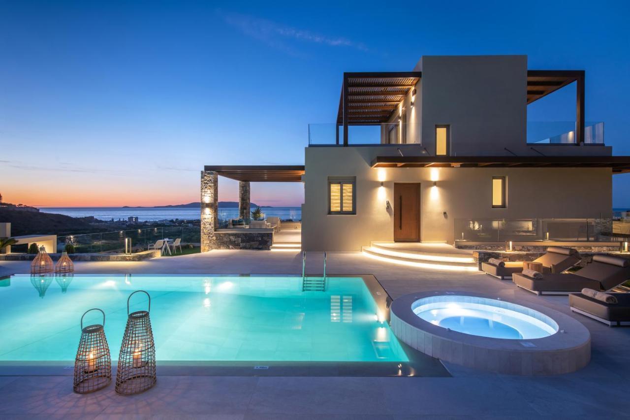 Kymo Instyle Villa - Sea View Private Pool Jacuzzi Kokkini Hani Kültér fotó